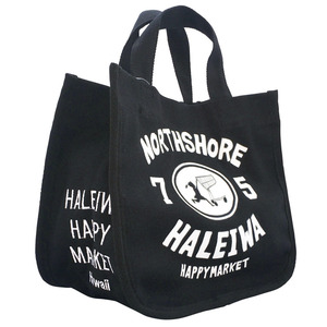 ☆ NorthShore/BLACK ☆ HALEIWA アロハプリント ミニトート ハレイワ ミニトート HALEIWA HAPPY MARKET ハレイワハッピーマーケット