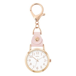 * pink * key chain watch lilac bag charm clock lilac field Work GY069 hanging watch hang watch pocket watch 