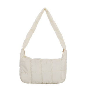 * eggshell white * quilting shoulder bag light weight stylish ysba5737 shoulder bag lady's shoulder .. bag 