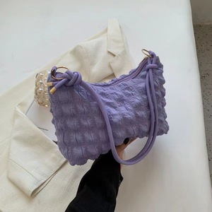 * purple * shoulder bag light weight stylish ysba5738 shoulder bag lady's shoulder .. bag Popcorn bag shoulder .. back 