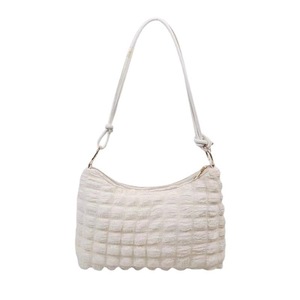 * eggshell white * shoulder bag light weight stylish ysba5738 shoulder bag lady's shoulder .. bag Popcorn bag 