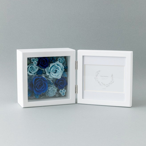 * blue * Mode mode photo frame preserved flower picture frame photo frame flower box gift . flower artificial flower 