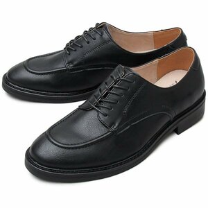 ☆ BLACK-A ☆ L(27-27.5cm) ☆ glabella Split Leather U-tip Shoes グラベラ 靴 glabella GLBT-173 ビジネスシューズ ドレスシューズ