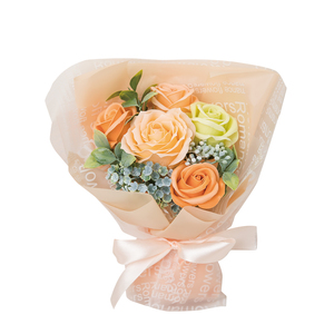 * orange * elegant Mini bouquet HillTop Hill top elegant Mini bouquet bouquet soap flower flower soap soap flower 