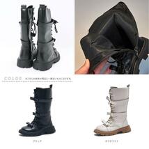 ☆ ブラック ☆ 27(17cm) ☆ キッズ ブーツ pkboots88222 キッズ ロングブーツ ロング ブーツ 女の子 ローヒール ローシューズ 子供靴 靴_画像10