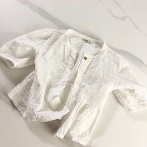 ◆◆◆TORIDORY ｋｉｄｓ　JAPAN ホワイト　キッズ服　120サイズ　トップス　ウール ニット　使用頻度少