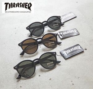 【2024年継続モデル・新品】THRASHER スラッシャー　偏光サングラス　男女兼用　1021-BK-SMP