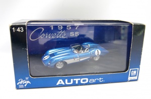 AUTOart 51051 CHEVROLET CORVETTE SS 1957 (BLUE) シボレーコルベット ミニカー オートアート 中古品