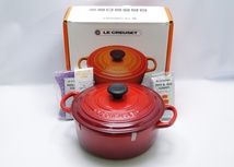 1* LE CREUSET ルクルーゼ ココットロンド 20cm 2.4l フランス 鍋 未使用品 CERISE CHERRY スリーズチェリー_画像1