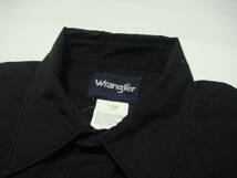 ■送料0 ^ ^ ラングラー/Wrangler 【 黒 ^ ^ ウエスタンシャツ 2L XL 】 アメリカ USA古着 ロック ライブ ステージ衣装 ブラック ■N1_画像4