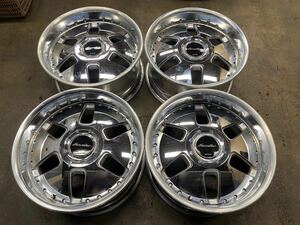 1円スタート WORK euroline ユーロライン ユーロラインN 8J 17インチ +25 PCD100 4穴 5穴 bB 86 BRZ 深リム　　VIP JDM