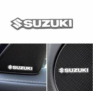 新品　送料無料　スズキ　SUZUKI エンブレム　ステッカー　ドアスピーカー 4枚セット