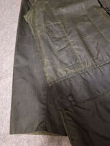 90s 希少 　タグ付デッドストック　40 バブアー ボーダー　セージ　 Barbour　 border 　ヴィンテージ　セージ_画像7