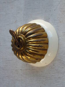 フランスアンティーク スイッチ 陶器 真鍮 アトリエ 工業系 インダストリアル 蚤の市 カフェ 古い 磁器 照明器具 北欧　素敵