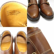 美品 JOHN LOBB ジョンロブ UK7.5E ダブルモンク ウィリアム92 カントリーカーフ ウォーキングソール ダークブラウン 35002001_画像6