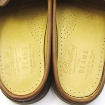 Paraboot × BEAMS パラブーツ UK5.5 レザーサンダル BAHAMA SP 別注 牛革 ミュール バハマ MARINE SOLE GOLD 10007173_画像5