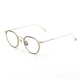 美品 金子眼鏡 × ISSEY MIYAKE カネコガンキョウ イッセイミヤケ メガネフレーム PANT-V S パント5 日本製 コンビ ブラウン 65005378