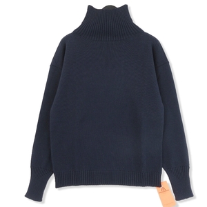 美品 ANDERSEN-ANDERSEN アンデルセンアンデルセン セーター シーマン タートル Seaman Turtleneck 7G 7ゲージ NAVY BLUE M 20018315