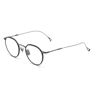 美品 金子眼鏡 × ISSEY MIYAKE カネコガンキョウ イッセイミヤケ メガネフレーム PANT-V S パント5 日本製 ボストン ブラック 65005379