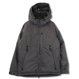 美品 NANGA ナンガ オーロラダウンジャケット クラシック 別注 AURORA DOWN JACKET CLASSIC ナイロン グレー XL 70015455