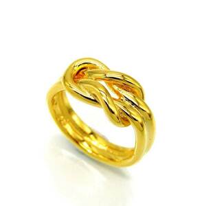 未使用 XOLO JEWELRY ショロジュエリー リング XOR011-1AG Knot Ring Large 24K ALL coating S ノット メキシコ製 9.5号 28006930