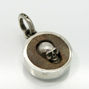 Stanley Guess スタンリーゲス ペンダント ラウンドウッド スカル ROUND WOOD SKULL SV925 木製 ネックレストップ 28006906の画像2