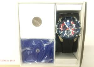 【3489】 CASIO EDIFICE 腕時計 メンズ Toro Rosso トロ・ロッソ 5572　EFR-559TRP 2018 リミテッドエディション 付属品多数 不動