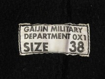 レザー×ウール★38インチ【GAIJIN MILITARY/ガイジンミリタリー】GAIJIN MADE/ガイジンメイド/ハリラン(兄弟ブランド)ウールジャケット★_画像3