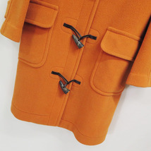 英国製 OLD ENGLAND WOOL HERRINGBONE DUFFLE COAT ORANGE オールドイングランド ムーアブルック ヘリンボーン ダッフル コート オレンジ_画像5