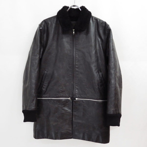 2002 UNDERCOVER ISM WITCHES CELL DIVISION LEATHER 2WAY COAT ARCHIVE アンダーカバー レザー コート ブルゾン アーカイブ 魔女期 02AW