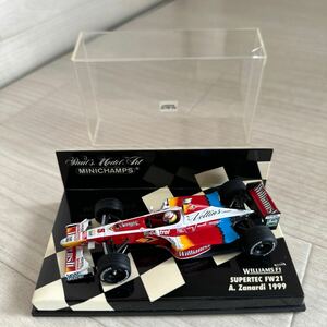 【A0236-14】『ミニチャンプス 1/43 WILLIAMS F1 SUPERTEC FW21 A.Zanardi 1999 ♯5』 モデルミニカー レーシングカー