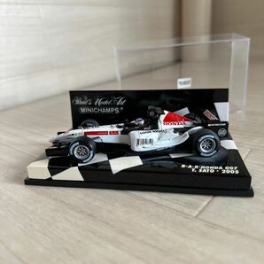 【A0237-4】『ミニチャンプス 1/43 BAR HONDA 007 T.SATO 2005 ♯4』 モデルミニカー レーシングカーの画像3