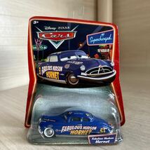 【A0240-6】未開封中古品『マテル ディズニー Cars 伝説のハドソン・ホーネット Fabulous Hudson Hornet』ミニカー キャラクターカー_画像1