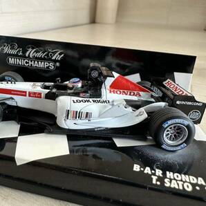 【A0237-4】『ミニチャンプス 1/43 BAR HONDA 007 T.SATO 2005 ♯4』 モデルミニカー レーシングカーの画像6