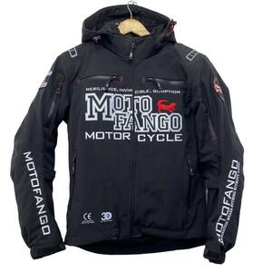 【美品】 KOMINE コミネ ウィンタージャケット MJ-005 /17-005 Softshell Winter Parka MOTO FANGO 黒系 ブラック系 Lサイズ　6005-100