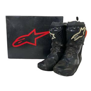 【美品】 アルパインスターズ alpinestars バイクブーツ SUPERTECH R　黒/赤 　26.0㎝　6114-120