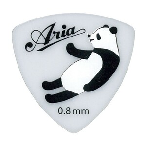 ギターピック 10枚 セット アリア 0.8mm トライアングル P-PA01 080 WHBK パンダ PICK ARIA