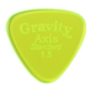 グラビティ ピック GRAVITY GUITAR PICKS Axis -Standard- GAXS15P 1.5mm Fluorescent Green ギターピック
