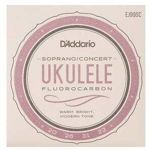  D'Addario ukulele string soprano concert D'Addario EJ99SC Pro-Arte Carbon Ukulele Soprano / Concert carbon ukulele string 
