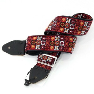 Souldier Ace Replica Straps ソルジャー ギター ストラップ Woodstock Red VGS295