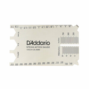 Planet Waves by D'Addario PW-SHG-01 Silver String Height Gauge 弦高調整用ゲージ 定規 ギター メンテナンス 工具