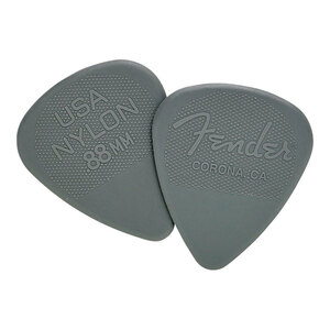 ギターピック 12枚 セット フェンダー 0.88mm Nylon Picks Dark Gray Fender