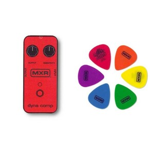 ギターピック 6枚 セット ピックケース付 ジムダンロップ MXRPT02 DynaComp Red JIM DUNLOP ジムダン