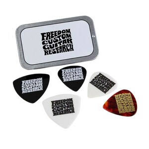 ギターピック 5枚 セット ピックコンテナ付き Freedom Custom Guitar Research SP-PC-01 Pick Container with 5 Picks