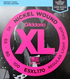 ダダリオ D'Addario ESXL170 ベース弦 スタインバーガー ヘッドレスベース用弦