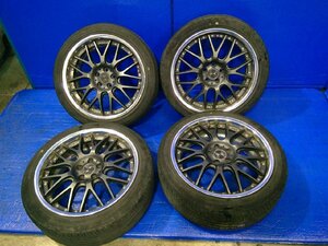 Weds マーベリック クロ メッキ 18インチ アルミホイール 18x7.5J +43 5穴 PCD:100 4本セット センターキャップ付