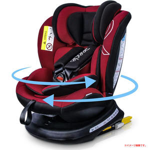 C3457YO ◆0120【アウトレット品】 チャイルドシート ISOFIX対応 シートベルト固定 Reecle 360°回転式 新生児-12歳頃未使用