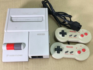 ジャンク ニューファミコン Nintendo FAMILY COMPUTER HVC-101 本体・コントローラーのみ ファミコン 動作未確認 A6