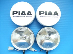 新品 PIAA40 丸型 16cm ドライビングランプ スポットランプ フォグランプ H3バルブ ピア 100 旧車 丸形 クリアレンズ 当時物 オフロード