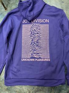 新品2XL/送料無料/JOY DIVISION ジョイディヴィジョンUNKNOWN PLEASURE/スウェットプルオーバー/フーディ/パープル×ピンク/ビックプリント